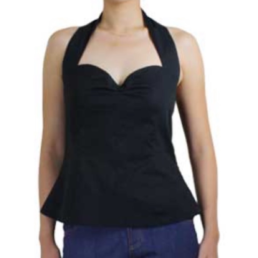 Chic Star Rockabilly Halter Top Size Large